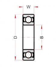 Подшипник Высокотемпературные подшипники Подшипник 6202 BHTS ZZ C4 220°-250° (BECO) по выгодным ценам Новый Уренгой